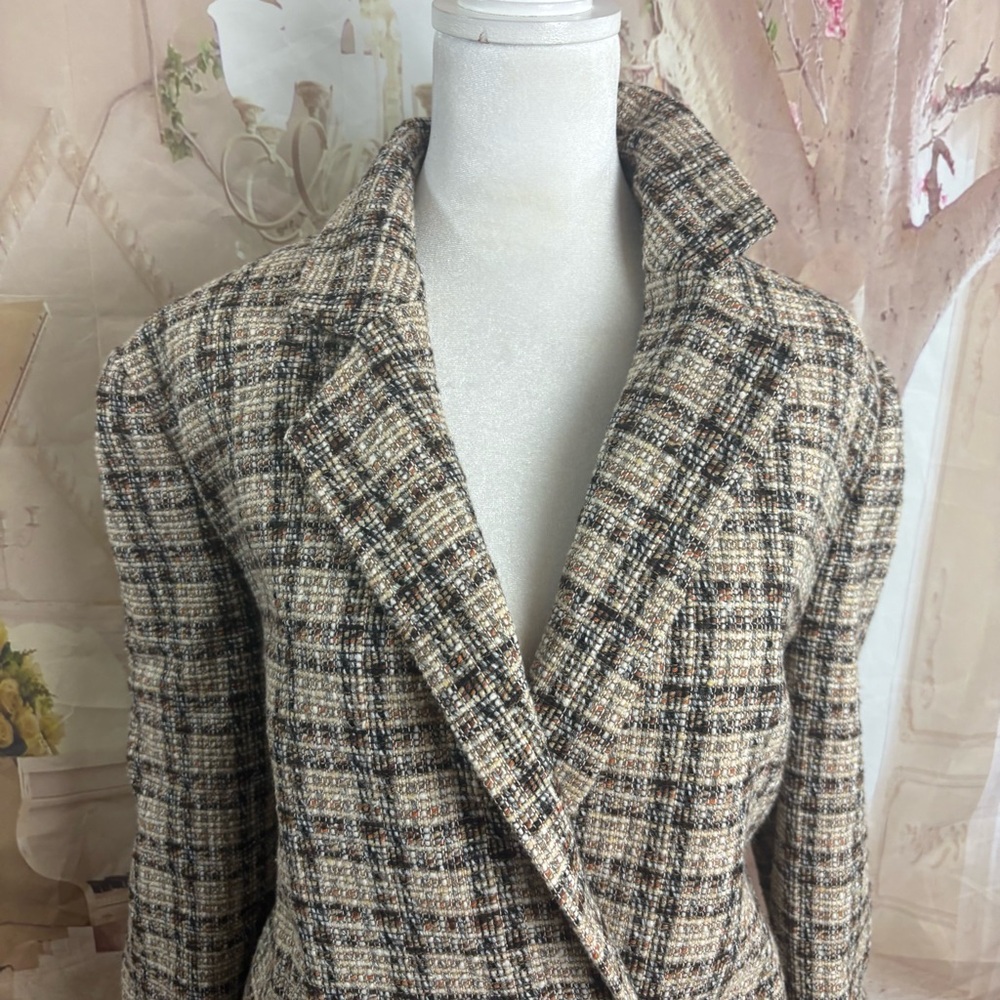 NEW Boss Janka Double Breasted Checkered Blazer - Picture 4 of 10